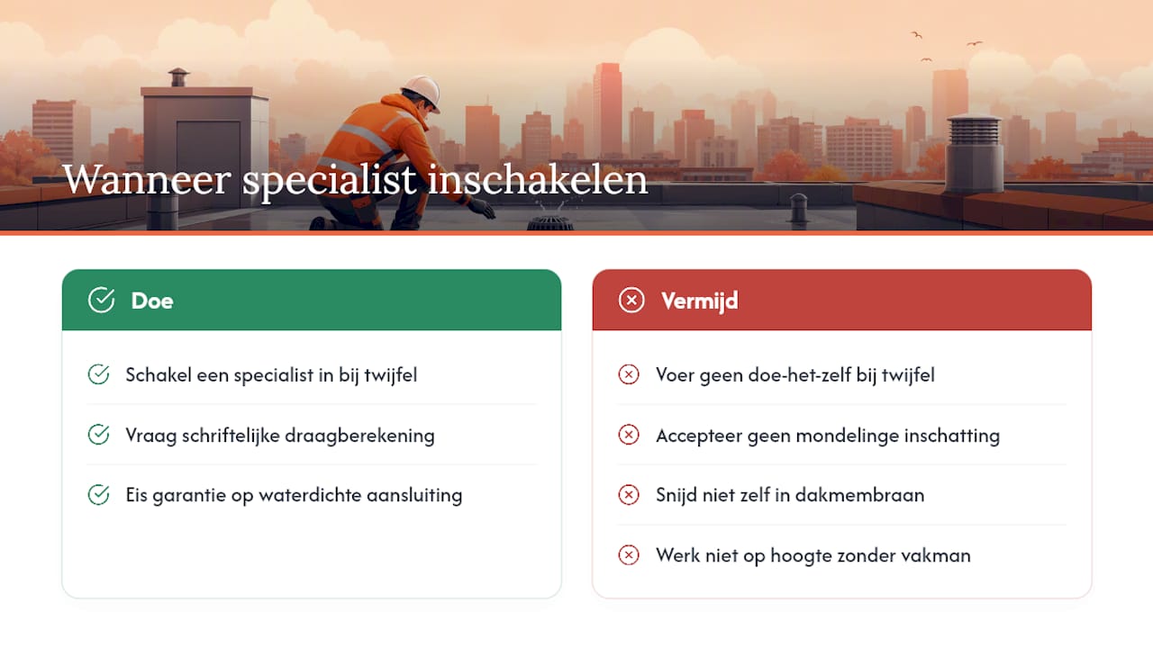 Wanneer schakel je toch een dakspecialist in? — overview diagram
