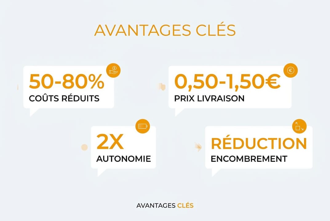 Présentation visuelle des principaux atouts des drones pliables