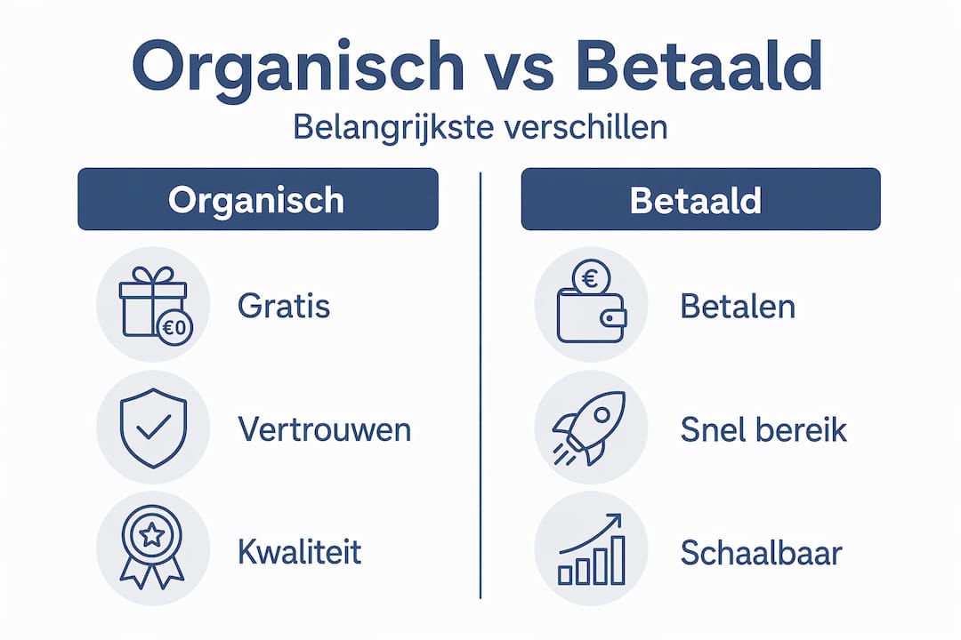 Overzicht: het verschil tussen organisch en betaald bereik op Instagram