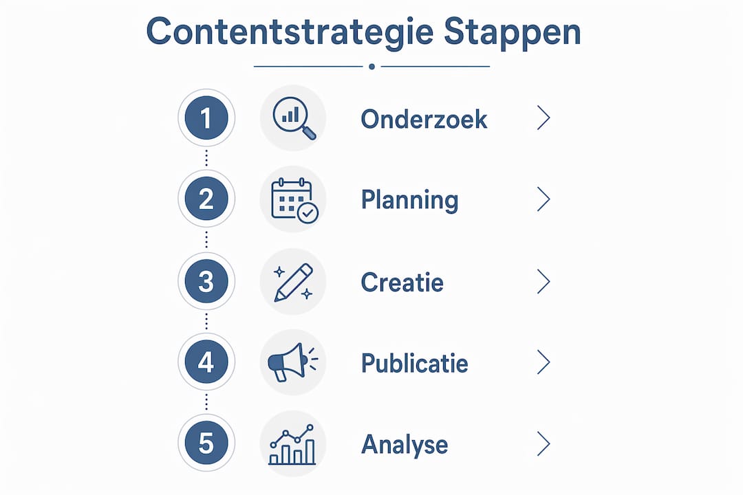 Infographic: zo bouw je stap voor stap een sterke Instagram-contentstrategie
