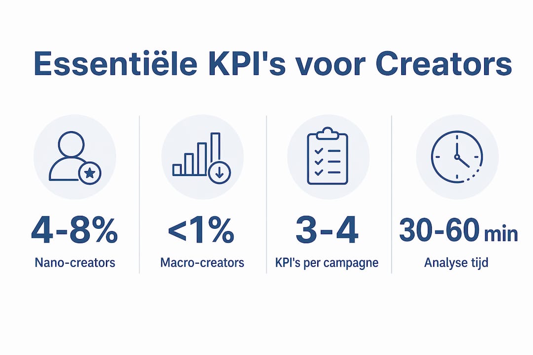 Overzicht met belangrijkste cijfers voor social media makers