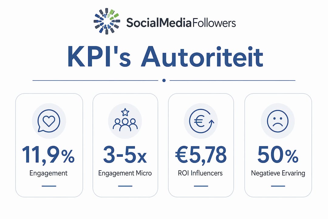 Infographic: Belangrijkste KPI’s voor sociale media autoriteit
