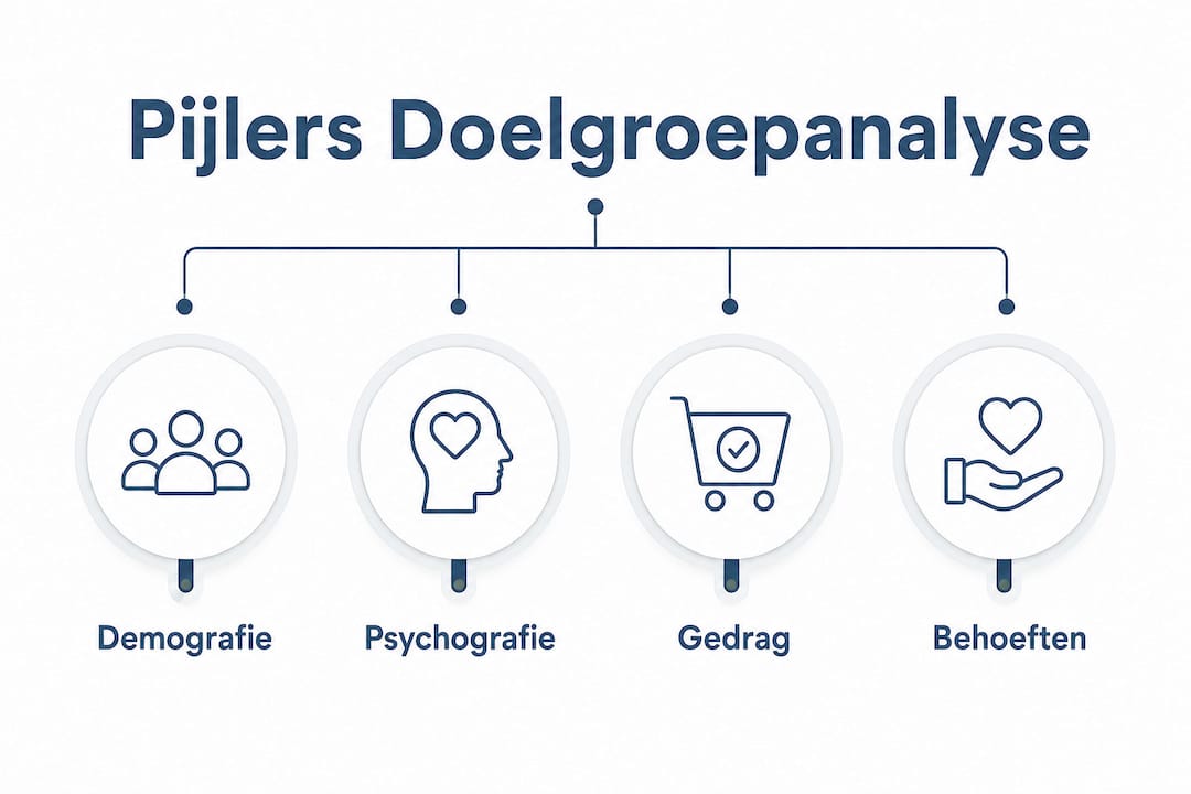 Infographic: de vier bouwstenen van een succesvolle doelgroepanalyse