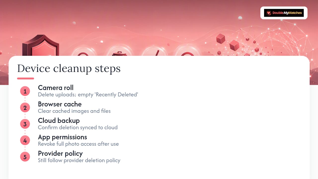 Four-step photo privacy cleanup checklist