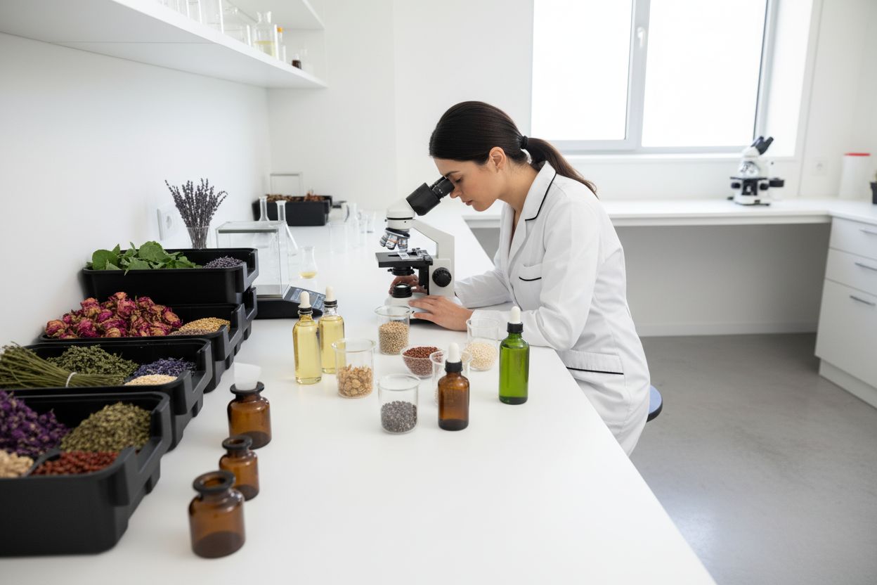 plantextracten laboratorium cosmetica