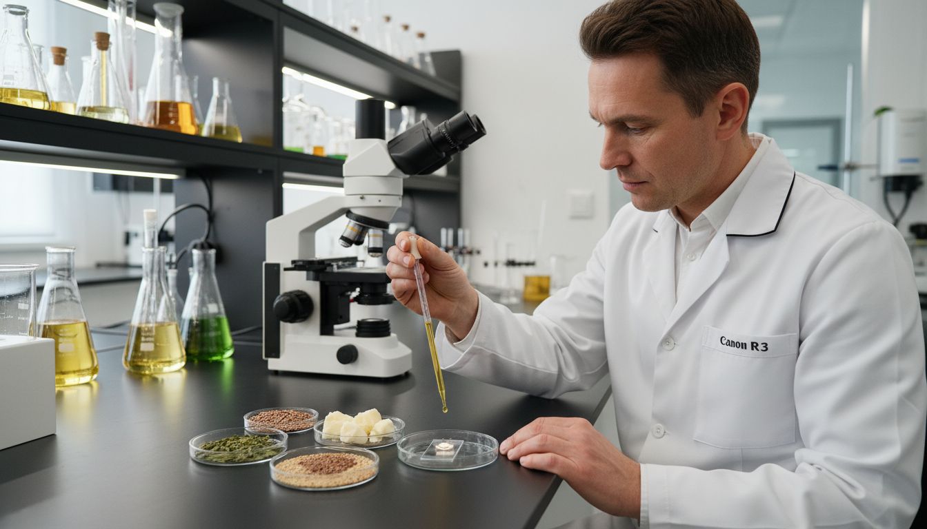 natuurlijke ingrediënten laboratorium