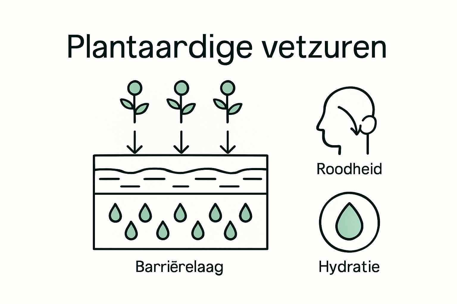 Infographic of plant oils strengthening skin barrier