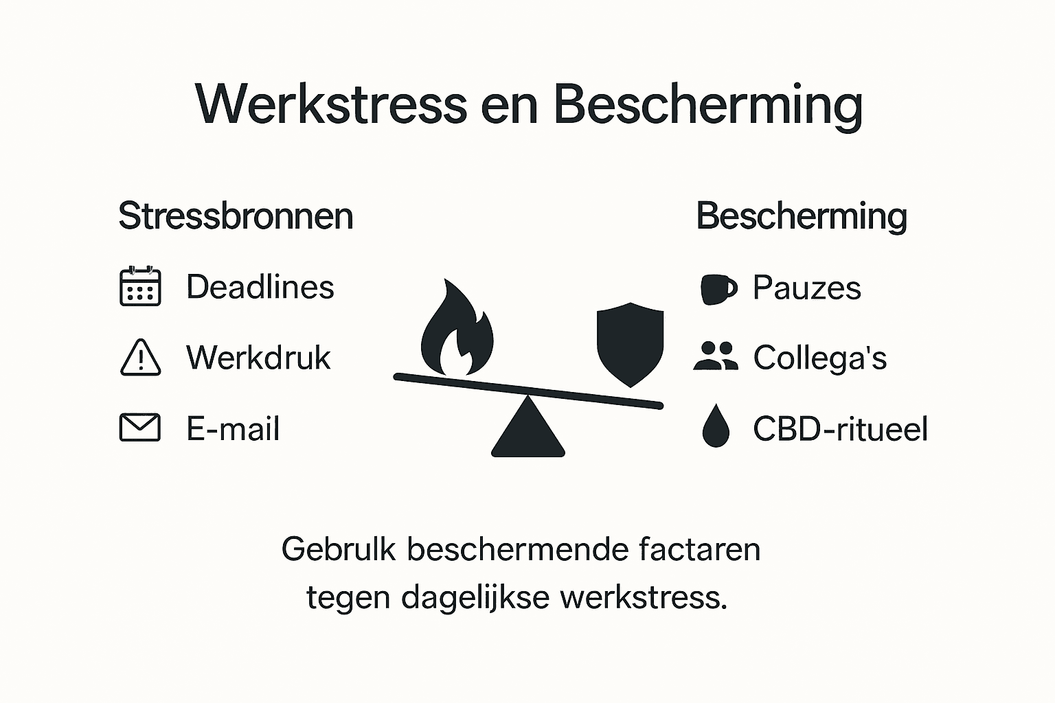 Infographic: werkstress en hoe je jezelf kunt beschermen