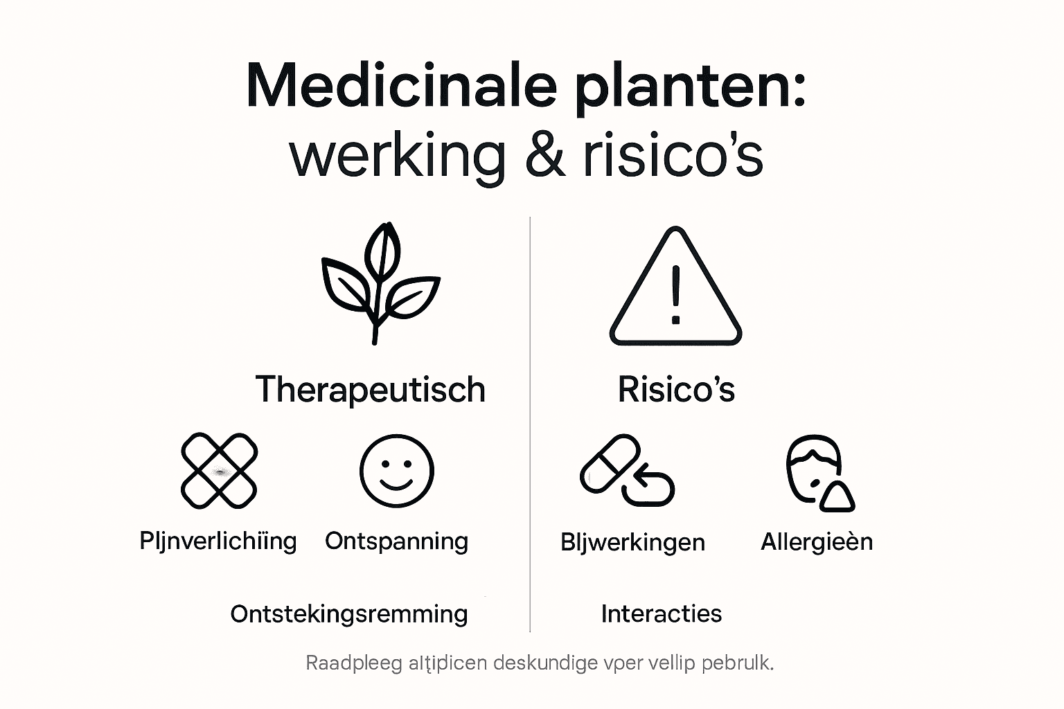 Infographic: Hoe werken geneeskrachtige planten en waar moet je op letten?