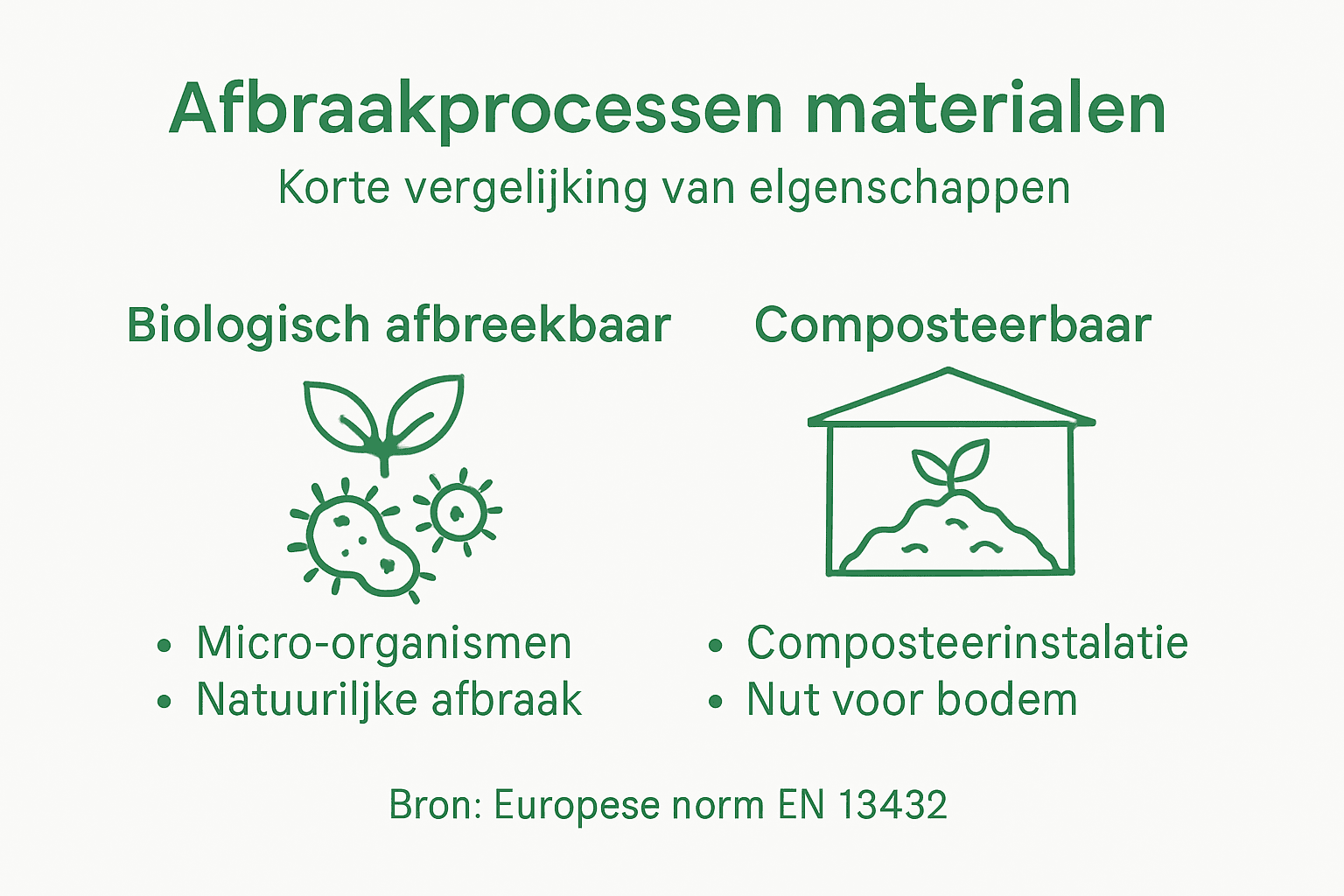 Infographic: hoe breken duurzame materialen eigenlijk af?