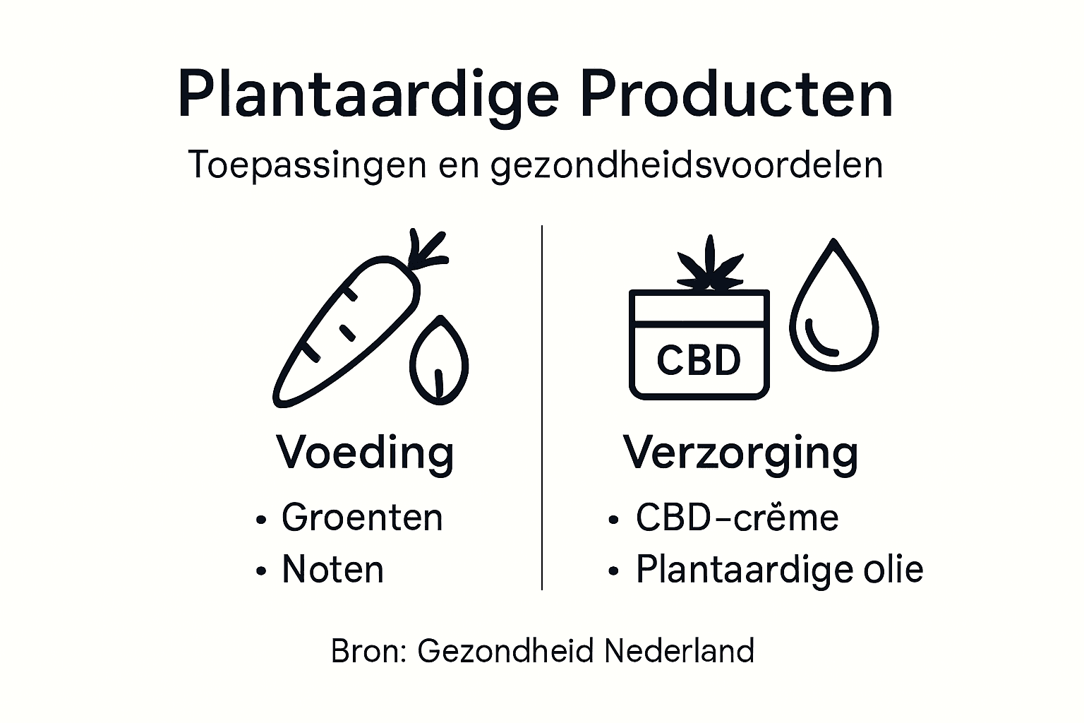 Overzicht: plantaardige producten en hun toepassingen in beeld