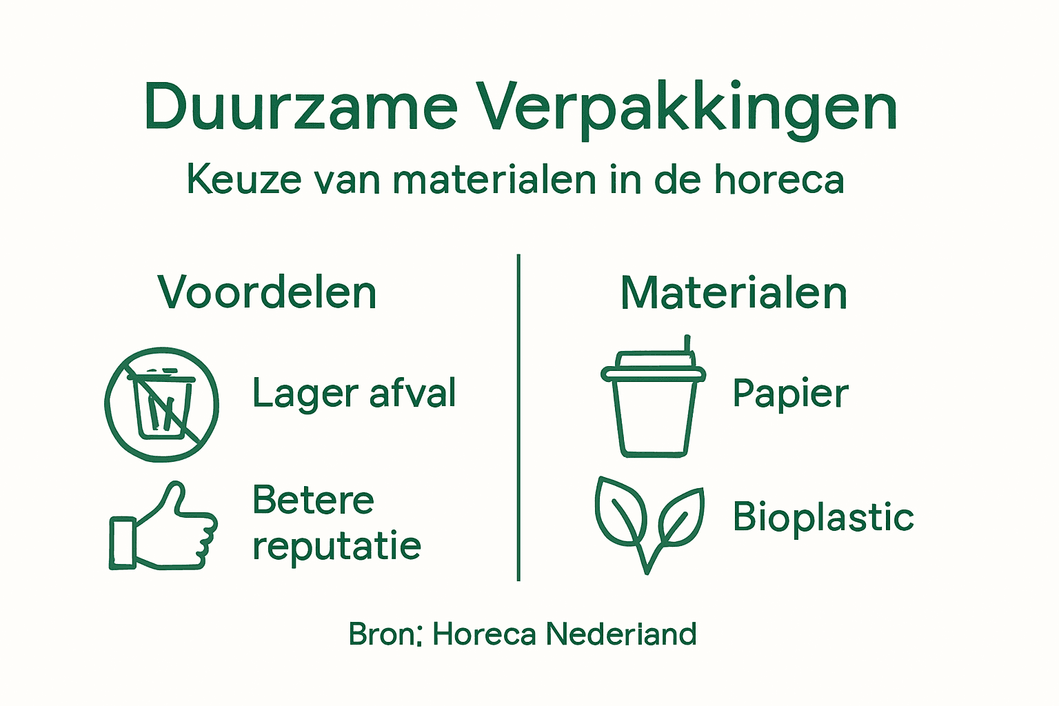Infographic: Welke duurzame verpakkingen zijn er?