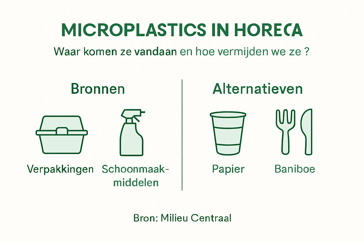 Infographic: waar komen microplastics vandaan en welke duurzame alternatieven zijn er?