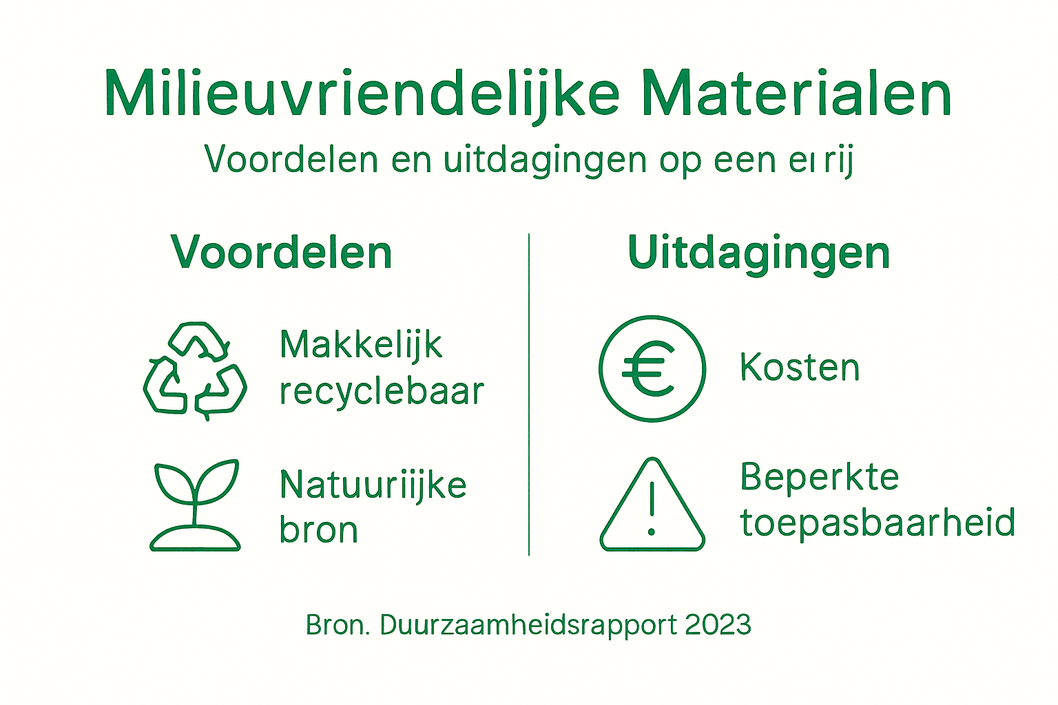 Infographic: een helder overzicht van duurzame materialen
