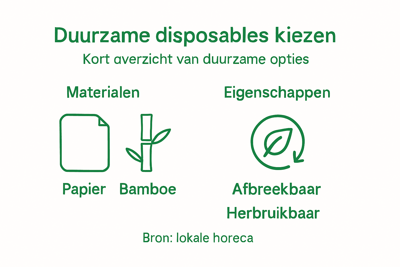 Infographic: zo kies je duurzame wegwerpproducten
