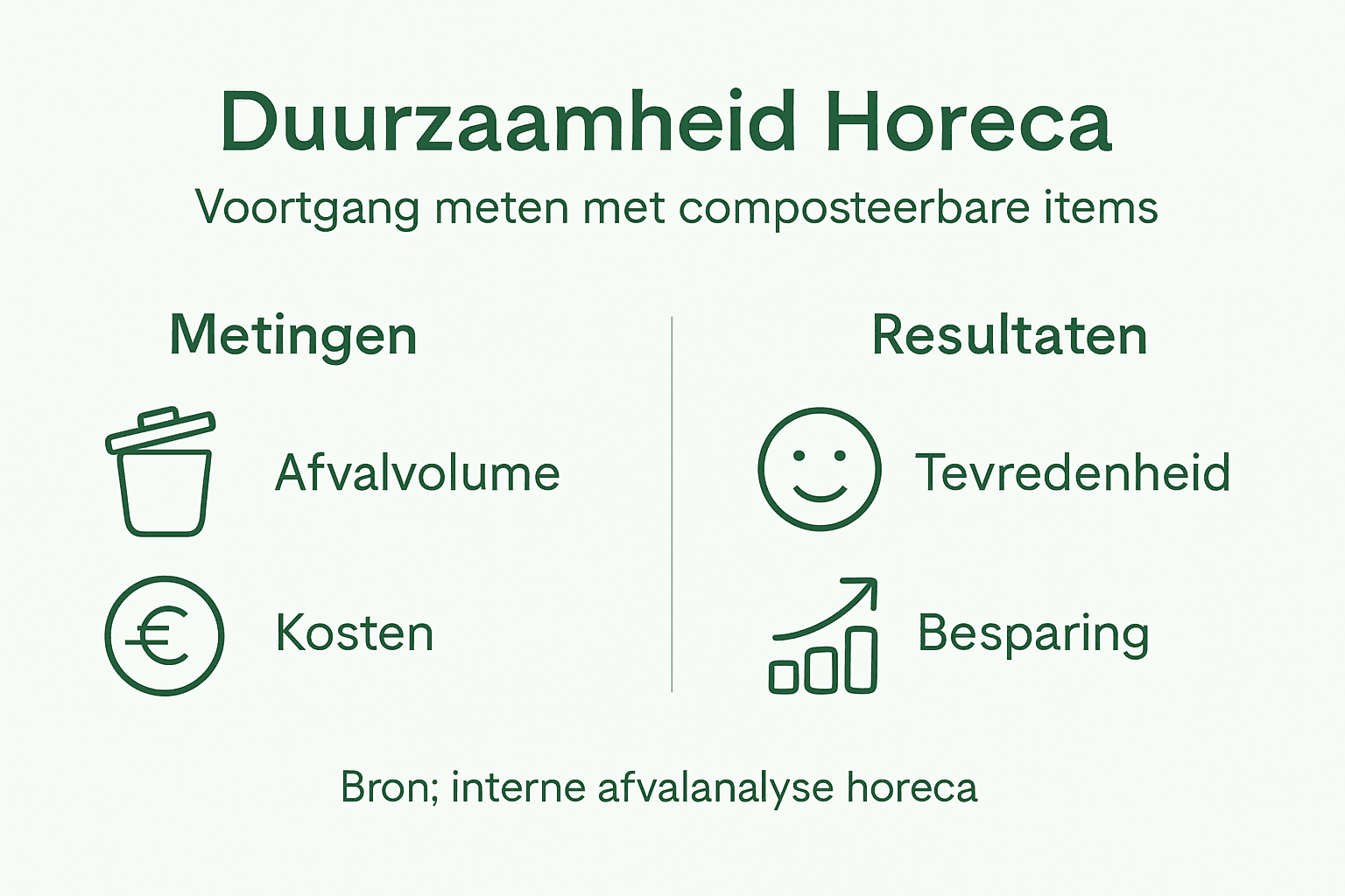 Infographic: Duurzaamheid in kaart brengen met composteerbaar afval