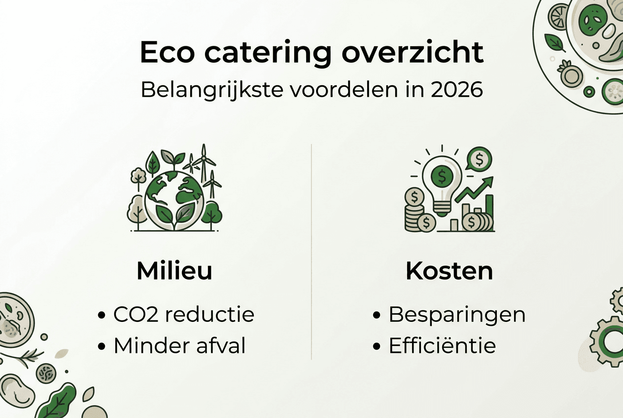 Infographic: De grootste pluspunten van duurzame catering op een rij