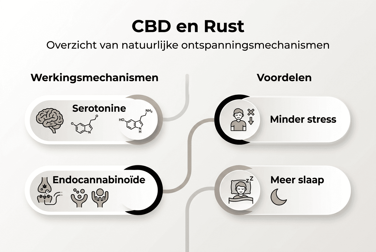 Infographic: hoe CBD bijdraagt aan ontspanning en wat het voor je kan betekenen