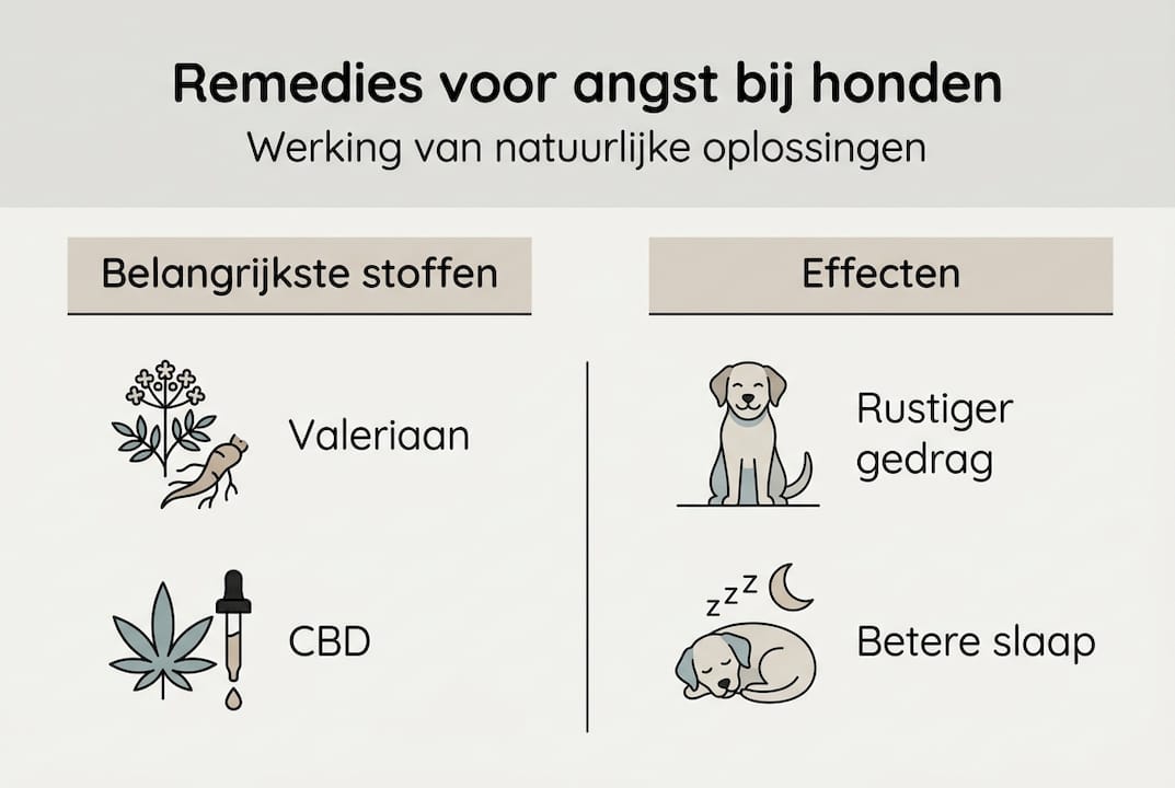 Infographic: Hoe werken natuurlijke kalmeringsmiddelen voor honden?