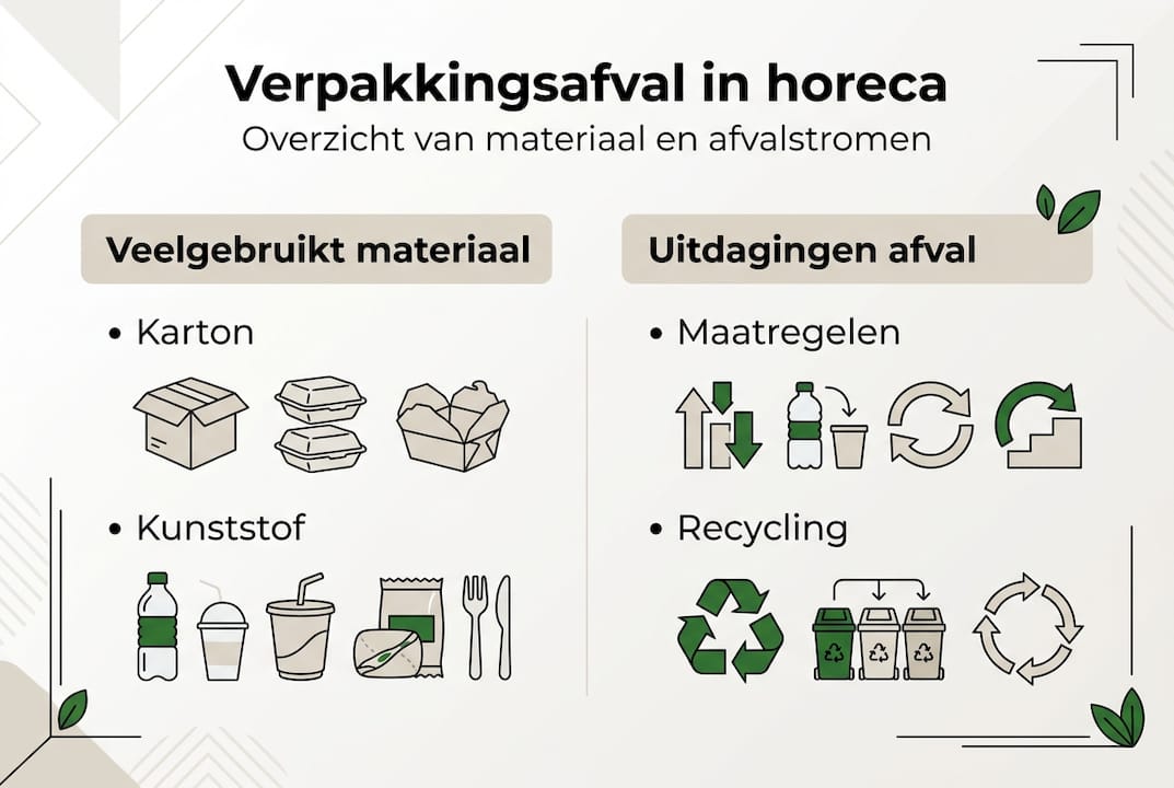 Infographic: verpakkingsafval en afvalstromen in de horeca
