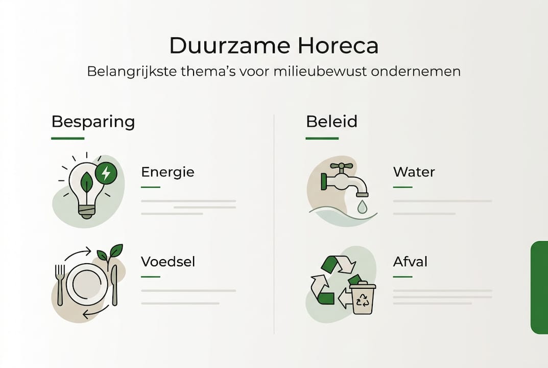 Infographic: duurzame trends en ontwikkelingen in de horeca