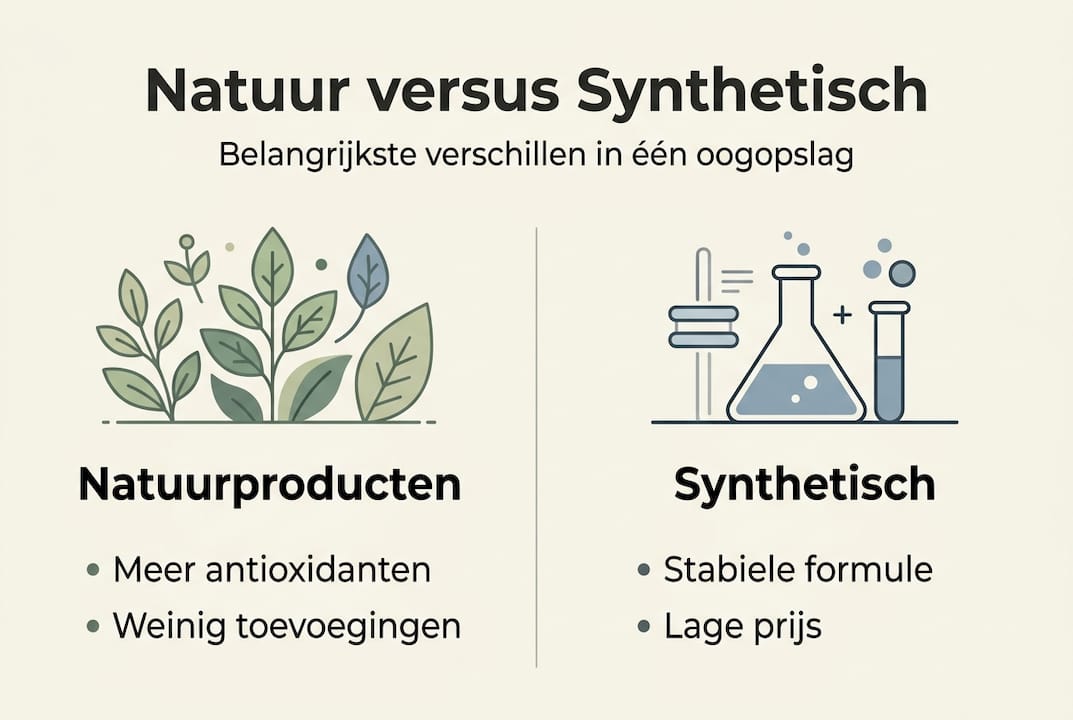 Infographic: natuurlijke versus synthetische producten – de verschillen op een rij