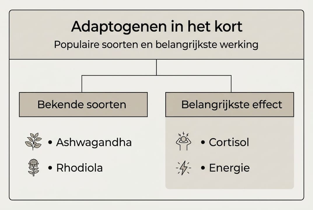 Overzicht van bekende adaptogenen en hun werking