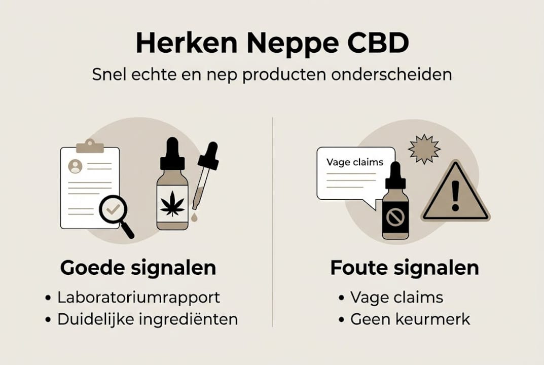 Infographic: Zo herken je echte CBD en voorkom je dat je nep koopt