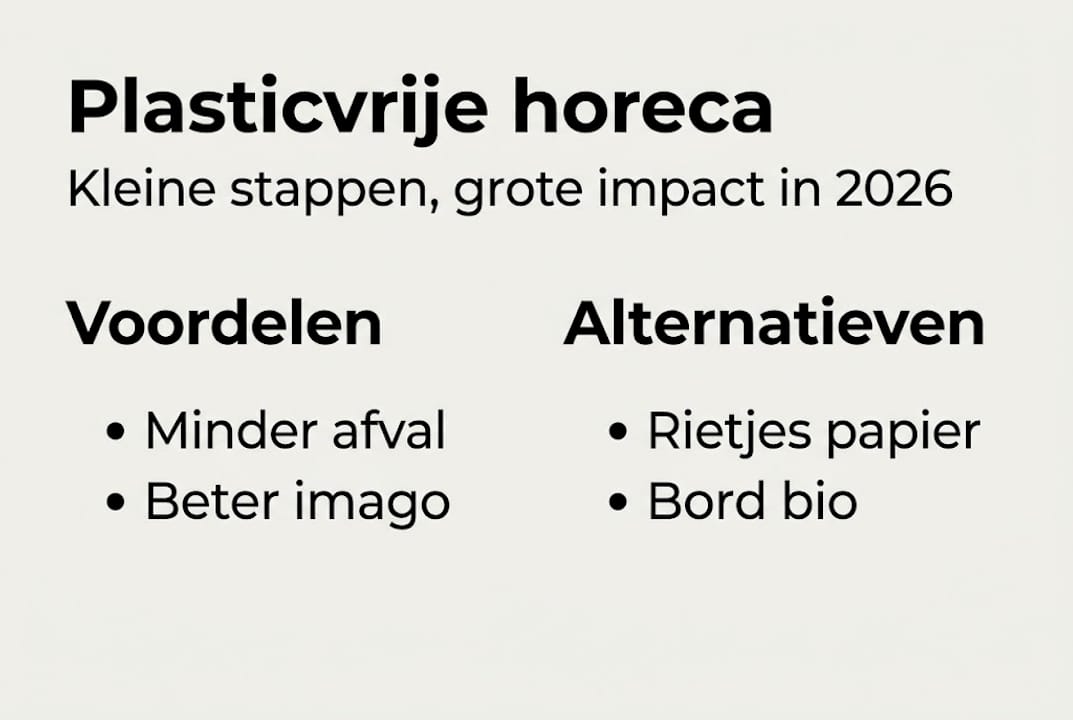 Infographic: De voordelen van een plasticvrije horeca en duurzame alternatieven
