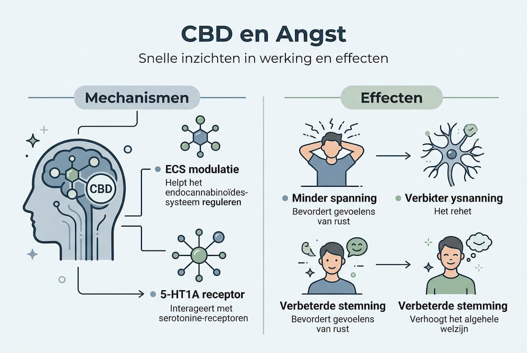 Infographic: Hoe CBD kan helpen bij het verminderen van angst