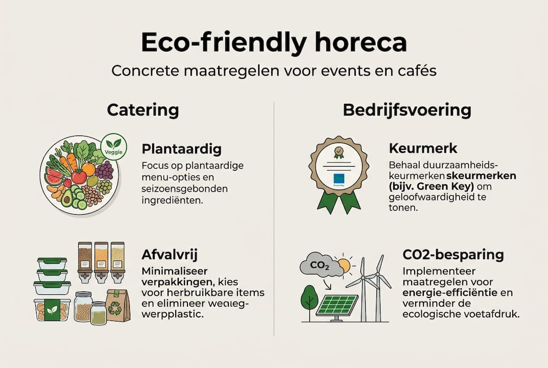 Infographic: duurzame oplossingen voor horeca en evenementen