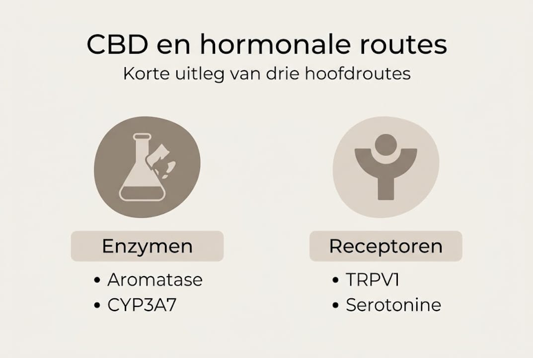 Infographic: CBD en de belangrijkste hormonale systemen in beeld