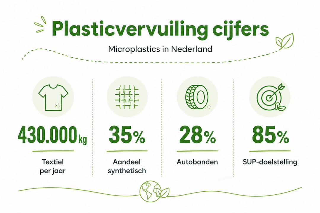 Infographic: vier opvallende feiten over microplastics