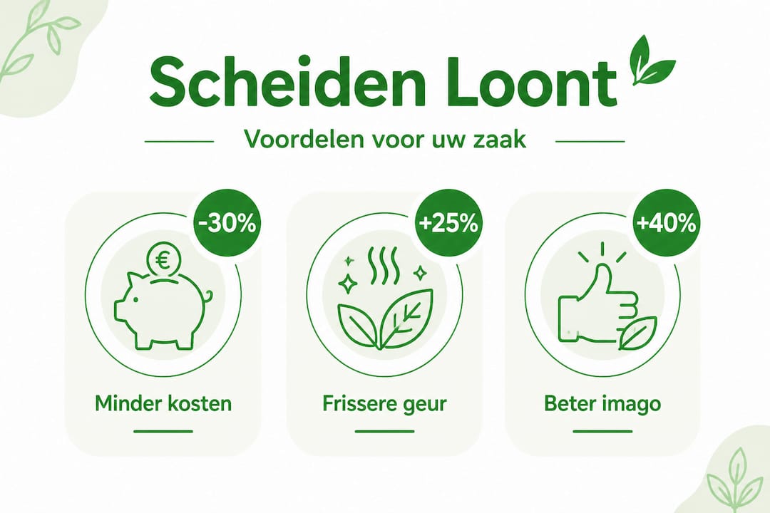 Infographic: de voordelen van afval scheiden in de horeca