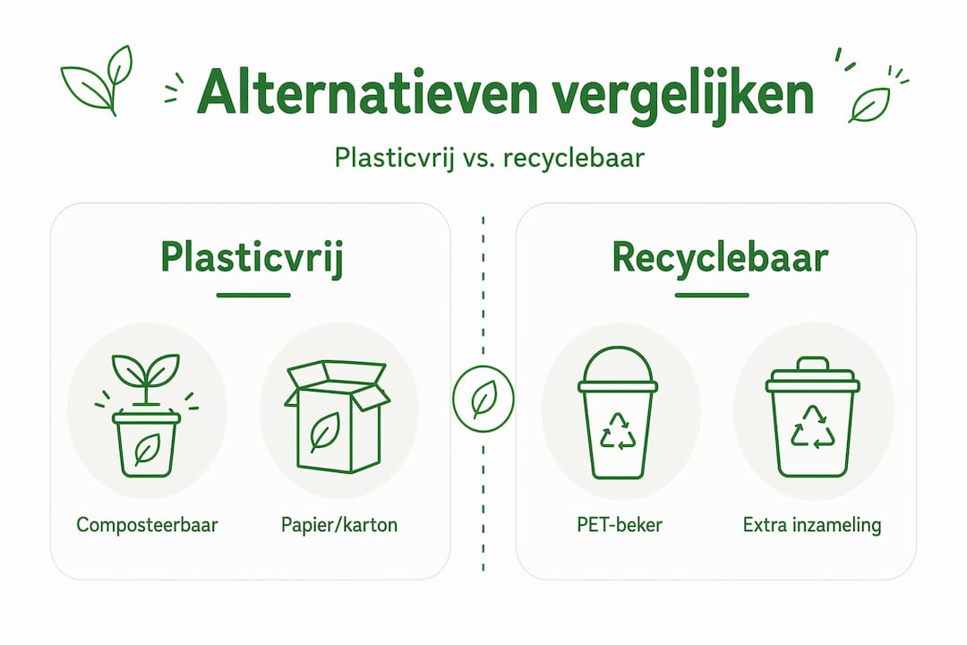 Infographic: plasticvrij leven of kiezen voor recyclebare alternatieven?