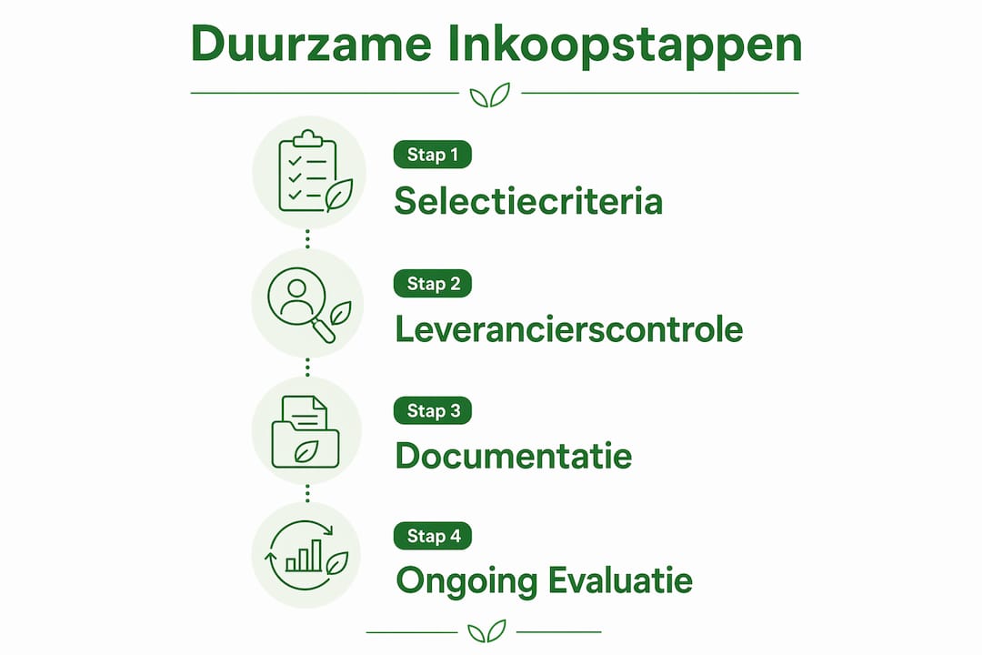 Infographic: zo kies je stap voor stap een duurzame leverancier