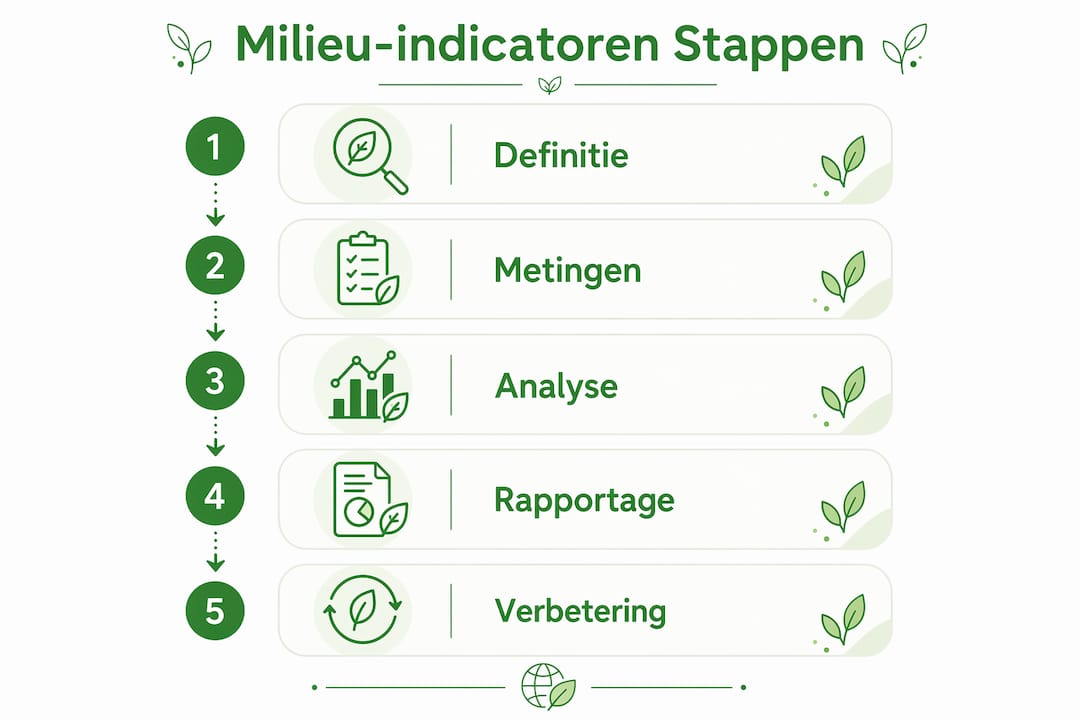 Infographic: vijf stappen om je ecologische impact in kaart te brengen