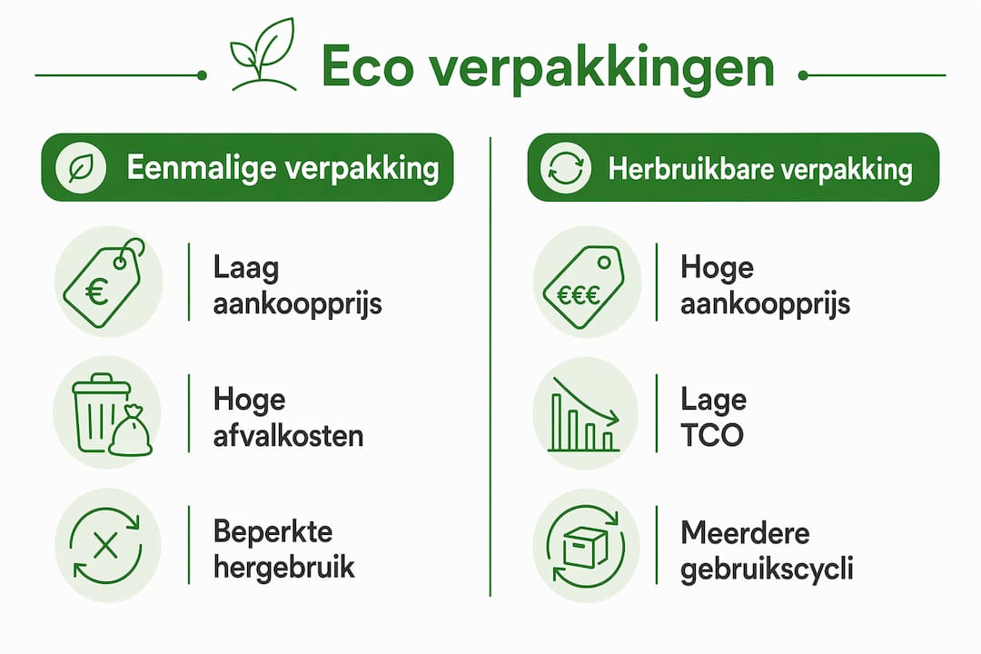 Infographic: een helder overzicht van de kosten én voordelen van duurzame verpakkingen