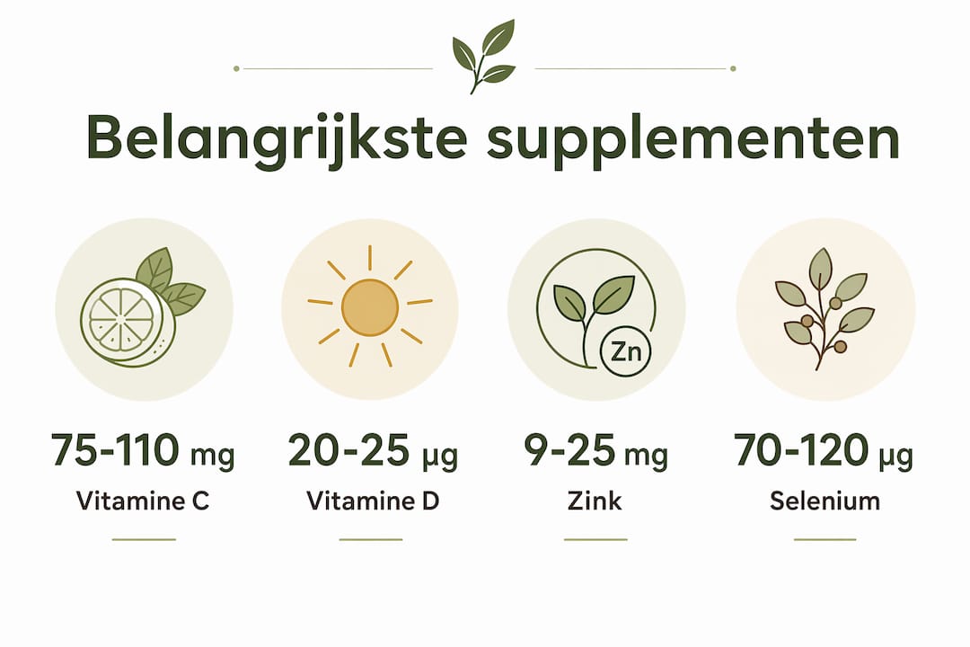 Infographic: essentiële vitaminen en mineralen voor een sterk immuunsysteem