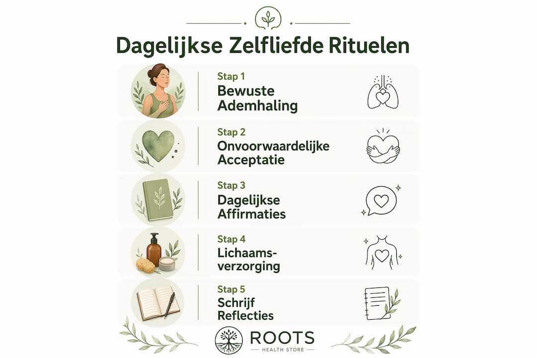 Overzicht: vijf simpele rituelen voor meer zelfliefde in je dagelijks leven