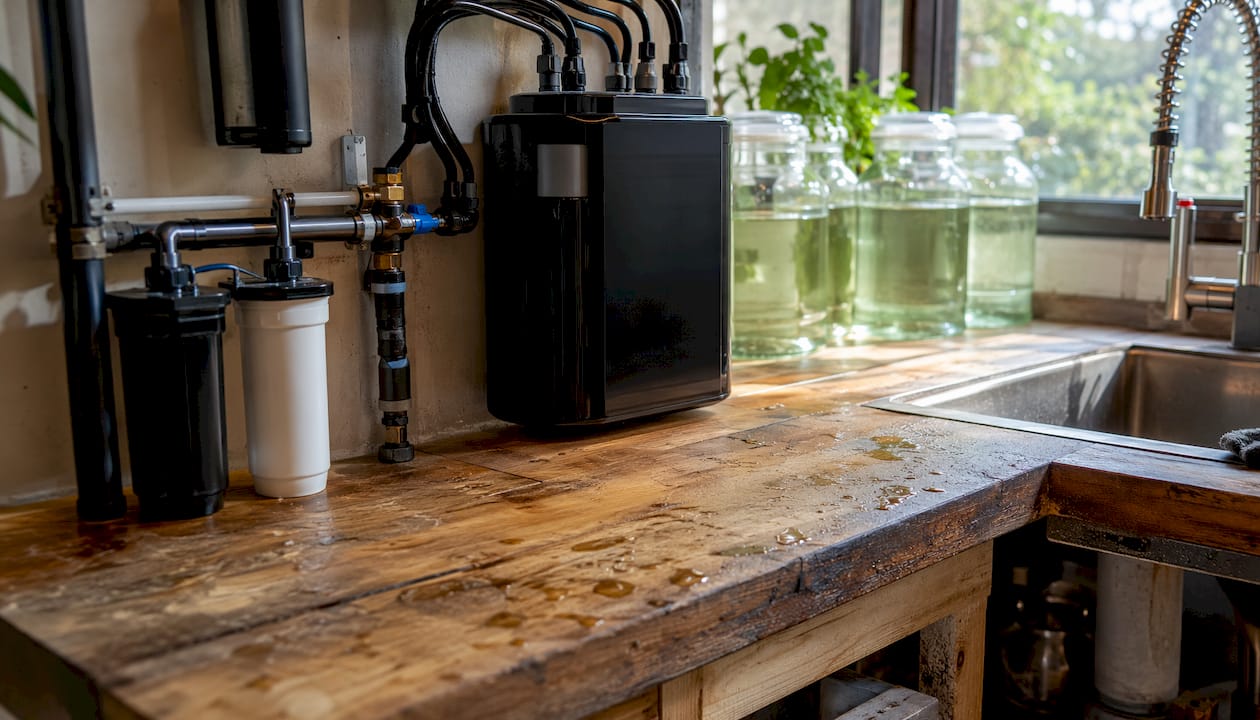Bovengrondse systemen voor het hergebruiken van grijs water