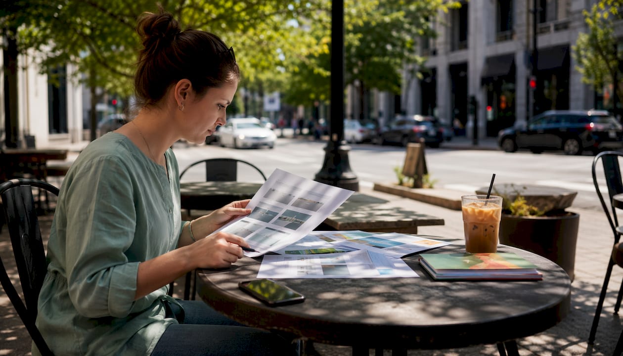 Marketing professional reviewing PPC ad formats