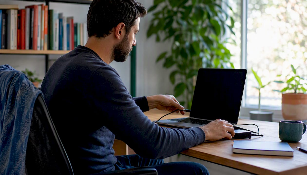 Hands setting up QuickBooks CRM connector