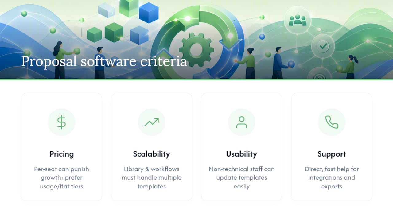How Do You Choose the Right Proposal Software? — overview diagram