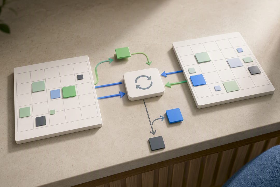 Two-way calendar synchronization workflow
