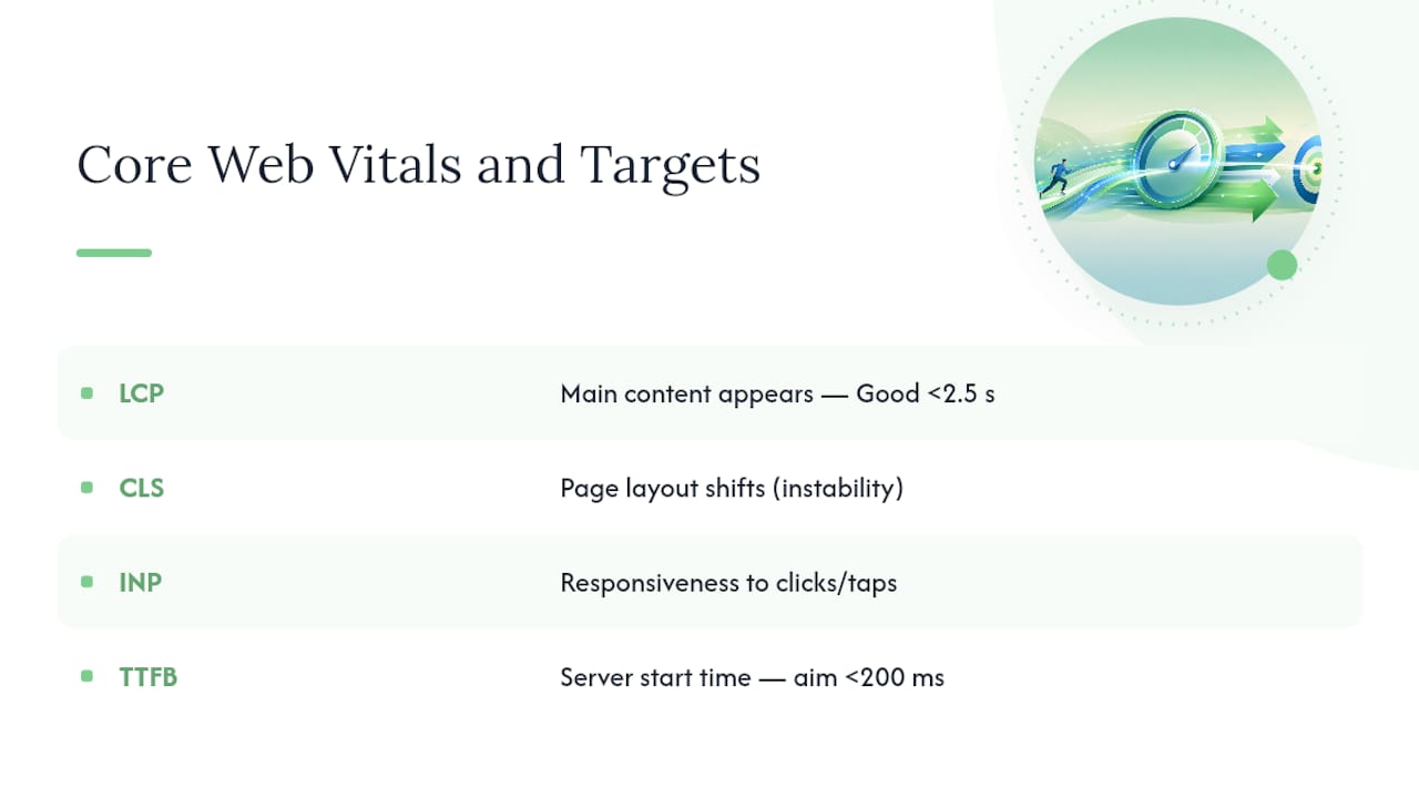 Core Web Vitals performance thresholds