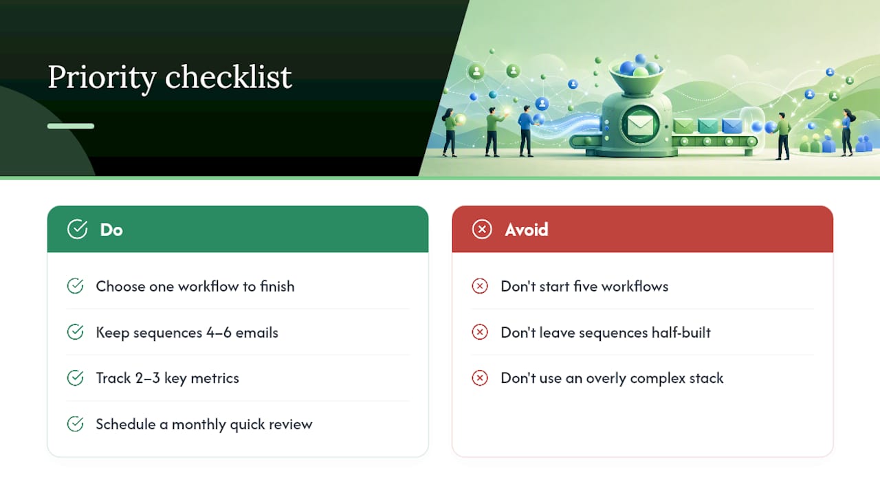 What Should Small Teams Prioritize First? — overview diagram