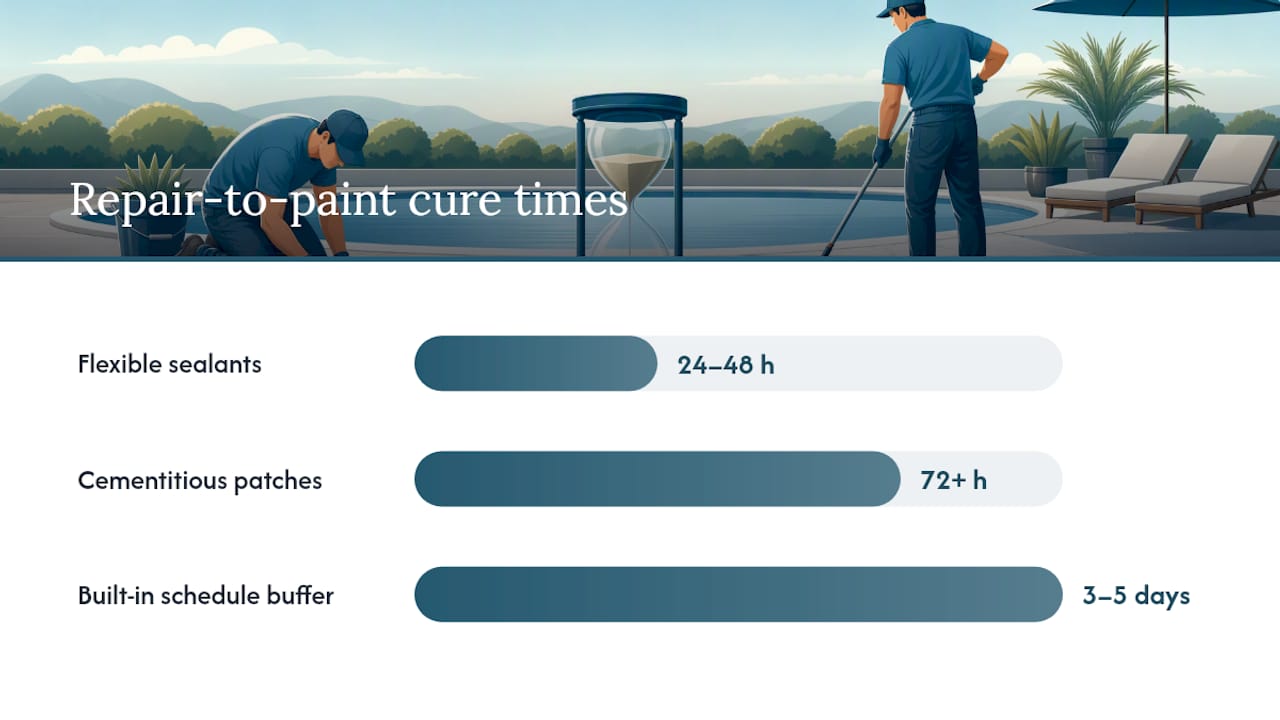 Three-to-five-day pool deck repair timeline