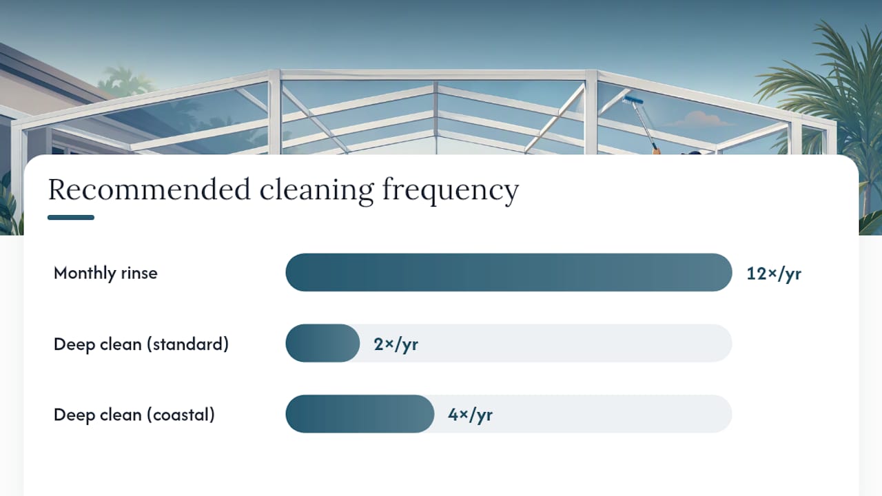 Safe Cleaning Methods and Products for a Painted Enclosure — overview diagram