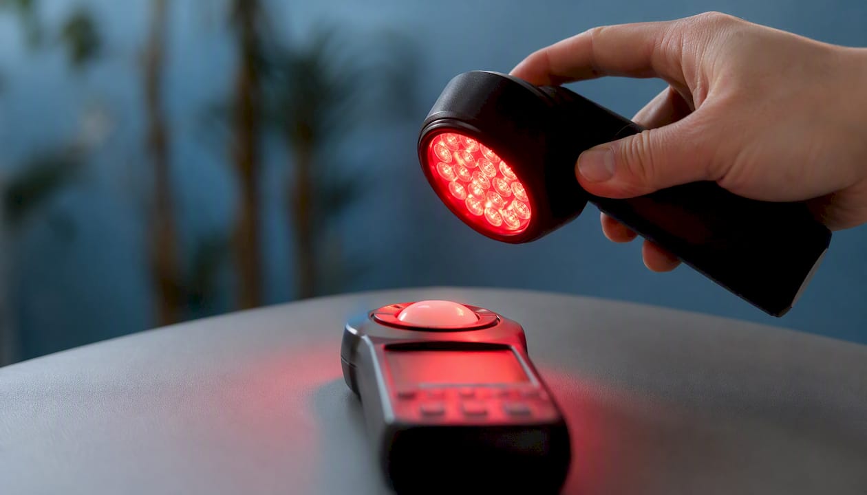 Handheld device measuring irradiance intensity